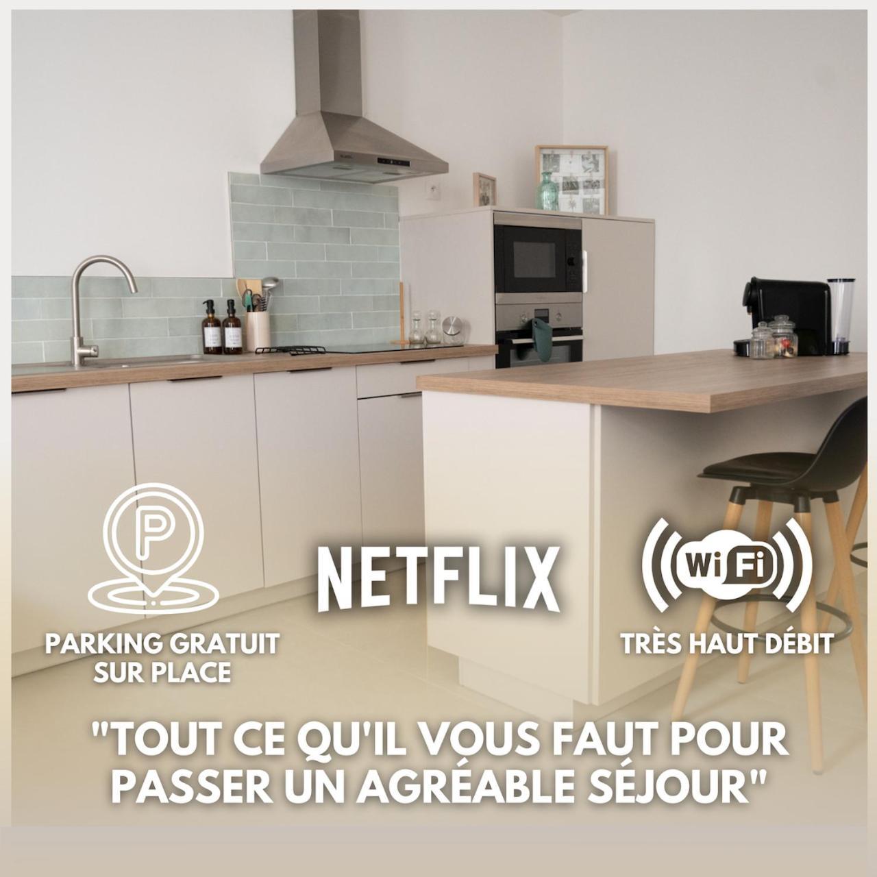 Lou Cabanot - Appartement Lumineux 3 Chambres - Parking Gratuit Безьє Екстер'єр фото